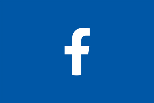 Auf blauem Grund ist ein f für facebook zu sehen.